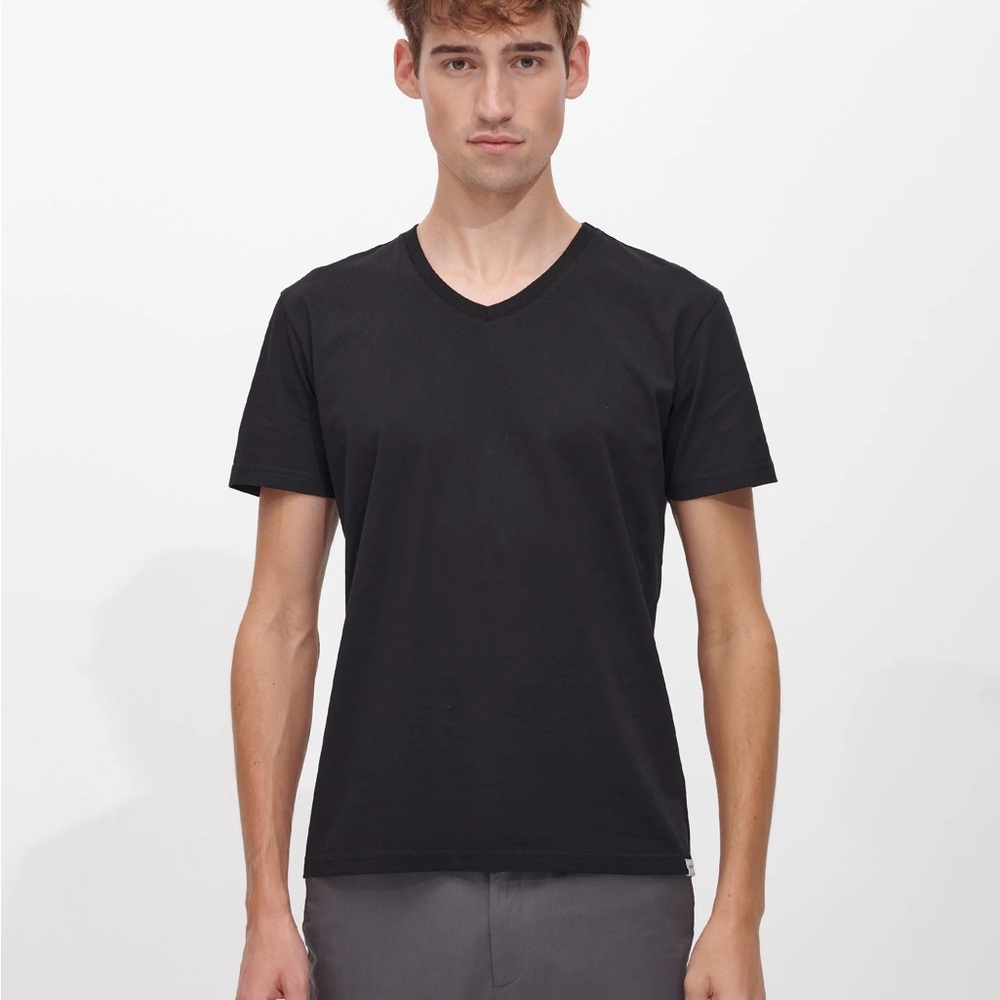 Men's Svant Black V-Neck T-Shirt (Size L, Reg) nwot